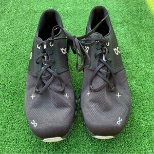 On Running Cloud X 3 Mens 11 Shoes Road Race Distance Trainer Workout Black Gray